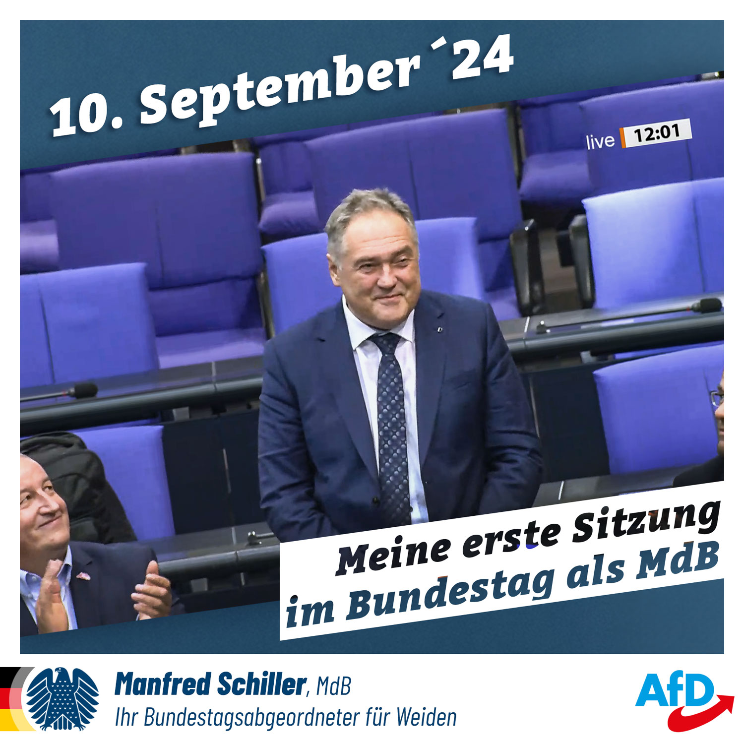 Manfred Schiller: Meine erste Sitzungswoche im Deutschen Bundestag als MdB