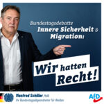 Manfred Schiller, MdB: Wir hatten Recht!