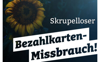 Bezahlkarten-Missbrauch!