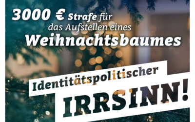 3000 € Strafe für Christbaum!