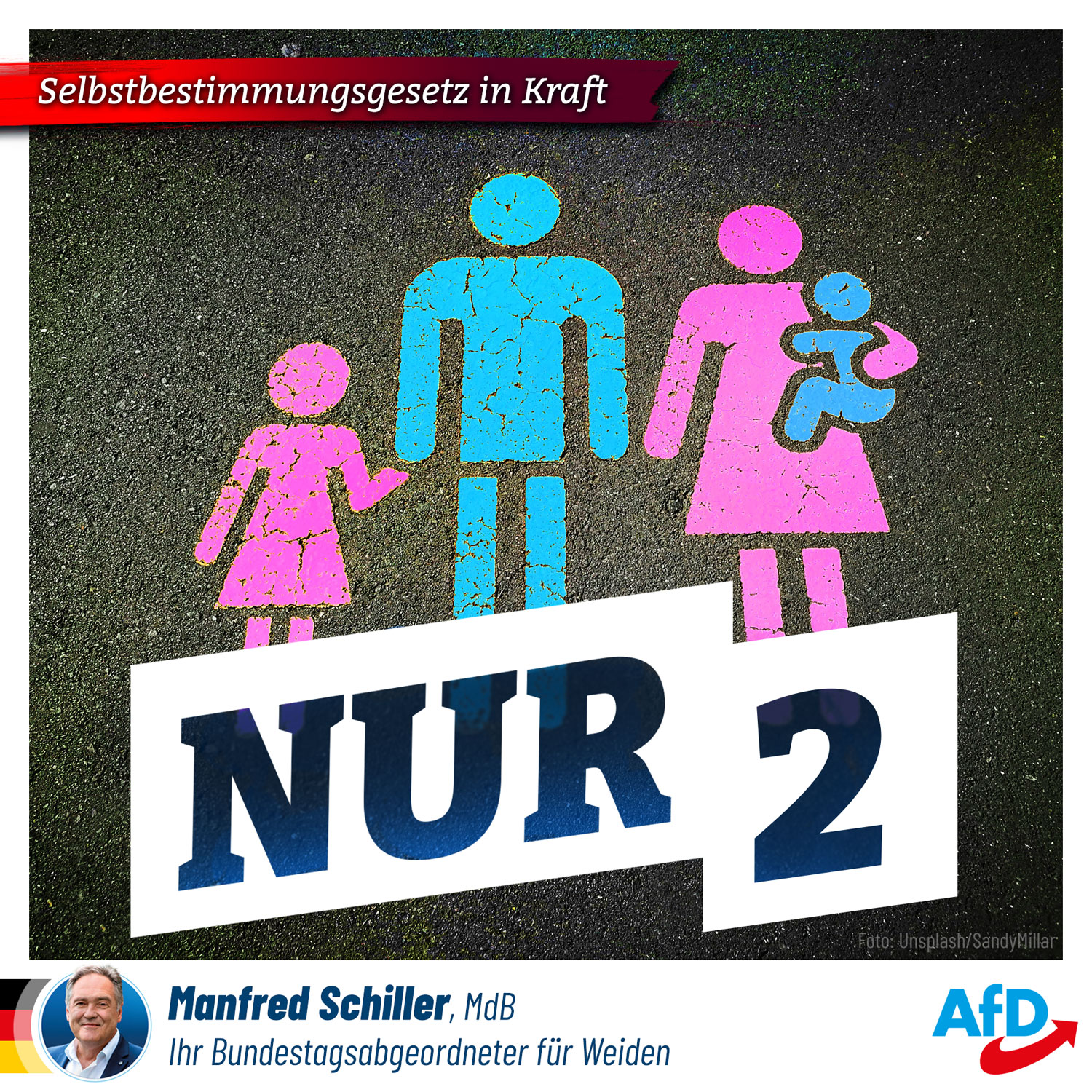 Nur 2! Selbstbestimmungsgesetz in Kraft