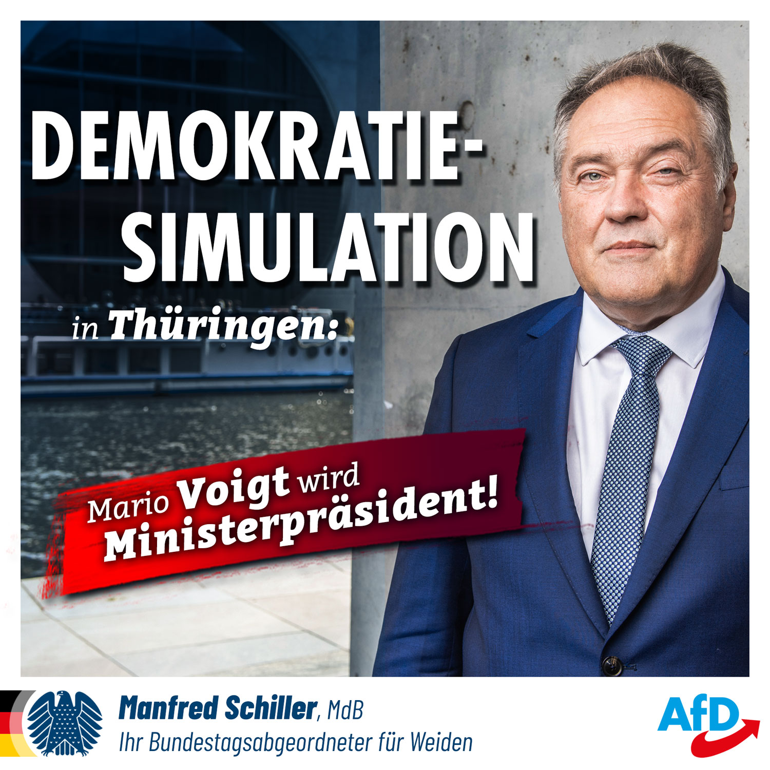 Demokratiesimulation in Thüringen: Mario Voigt wird Ministerpräsident!