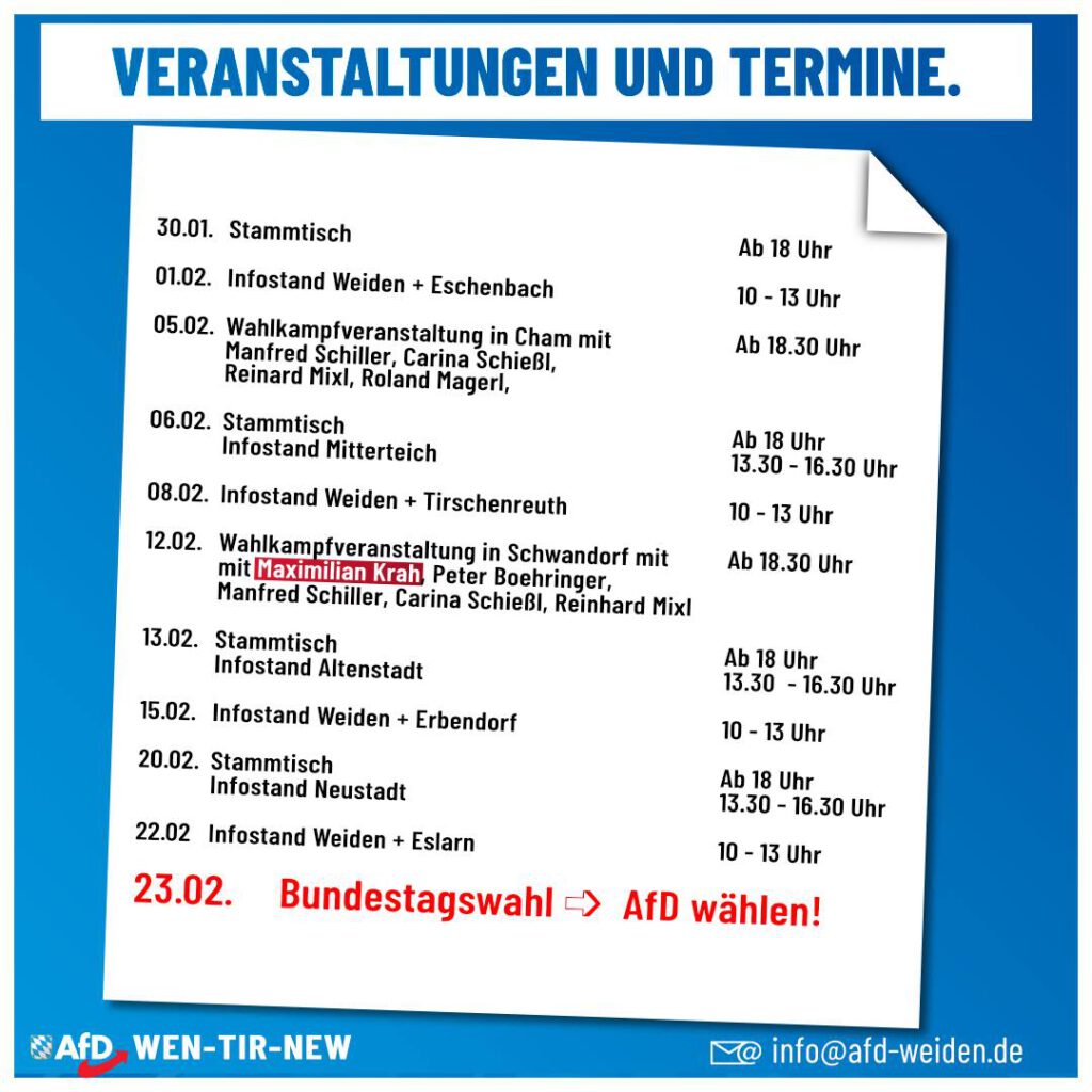 Veranstaltungen & Termine im Februar