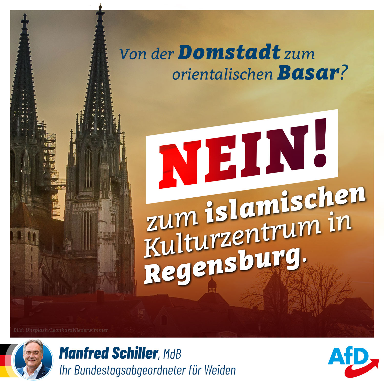 Nein zum islamischen Kulturzentrum in der Domstadt Regensburg!