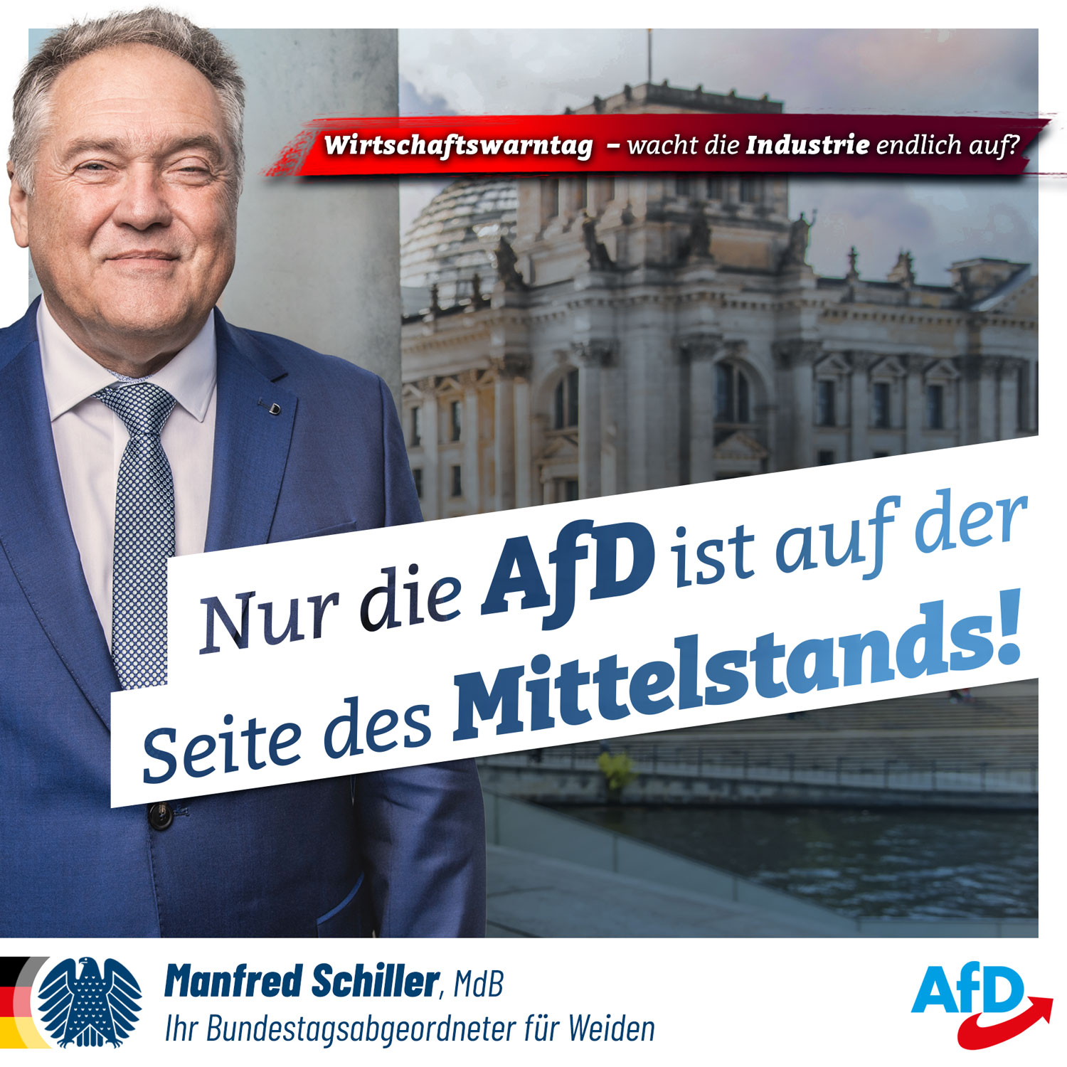 Wirtschaftswarntag 2025 - Nur die AfD ist auf der Seite des Mittelstands!