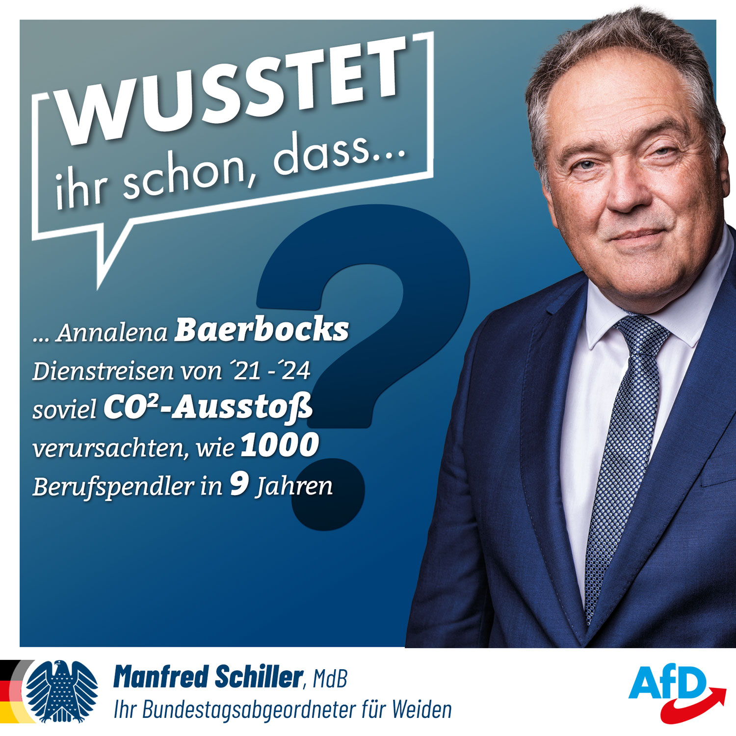 Wusstet ihr schon? Nr 1: CO2-Ausstoß von Baerbock