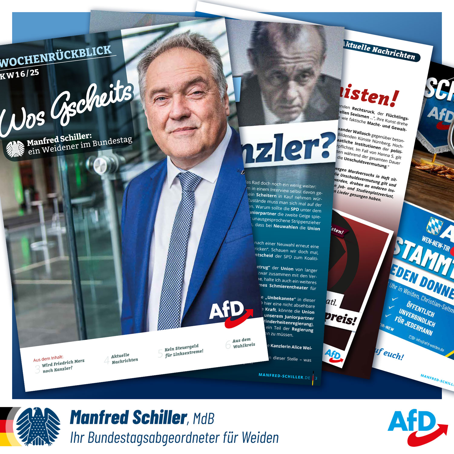 Wos Gscheits - Abgeordnetenmagazin von Manfred Schiller MdB