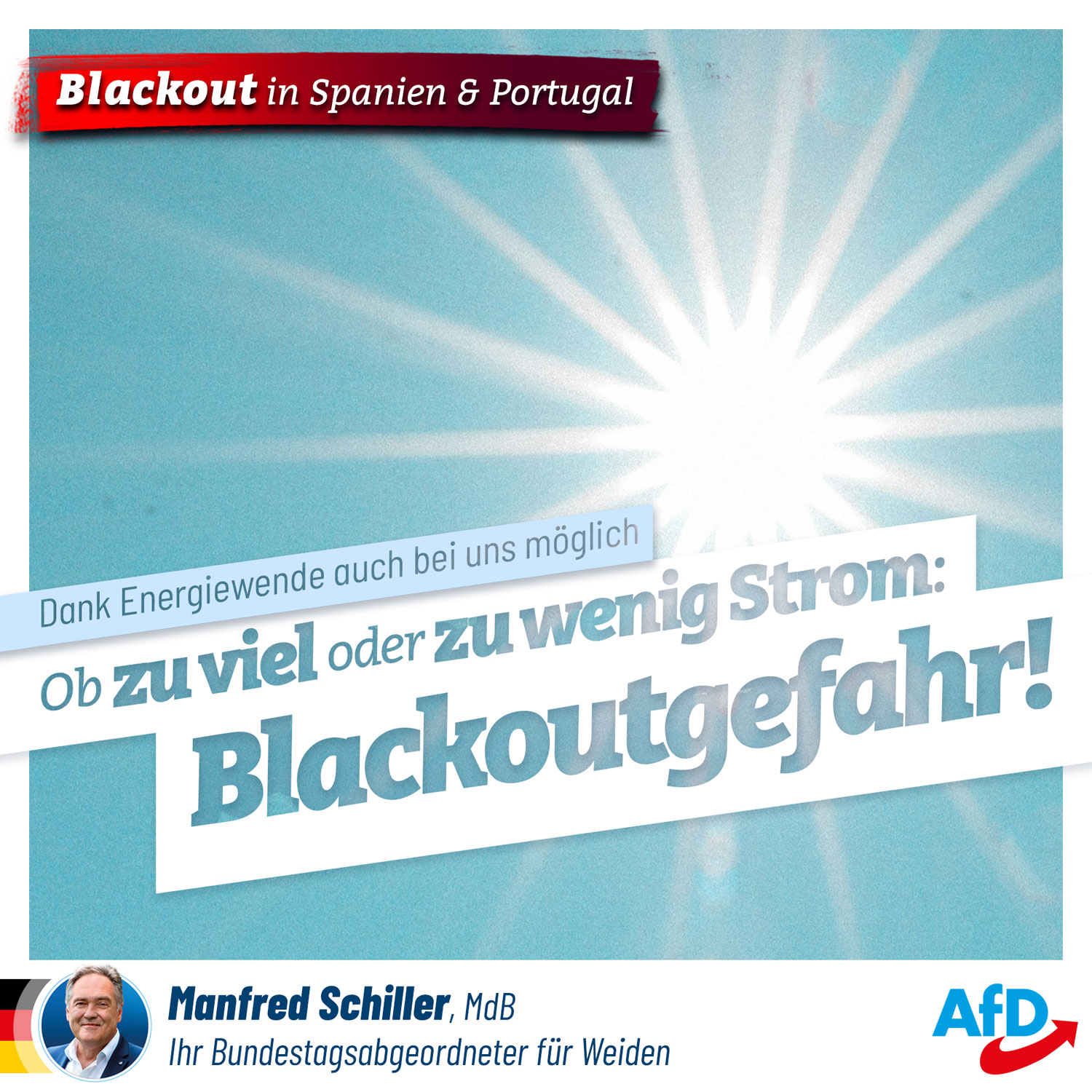 Zu viel oder zu wenig Strom - Blackoutgefahr!