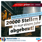 Bayerns Metall- & Elektroindustrie: 20000 Stellen weg!