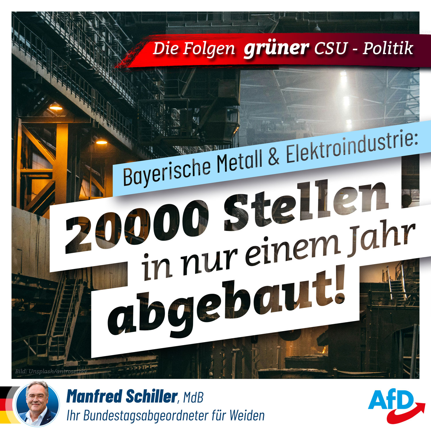 Bayerns Metall- & Elektroindustrie: 20000 Stellen weg!
