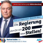 Regierung will sich 200 neue Stellen genehmigen lassen!