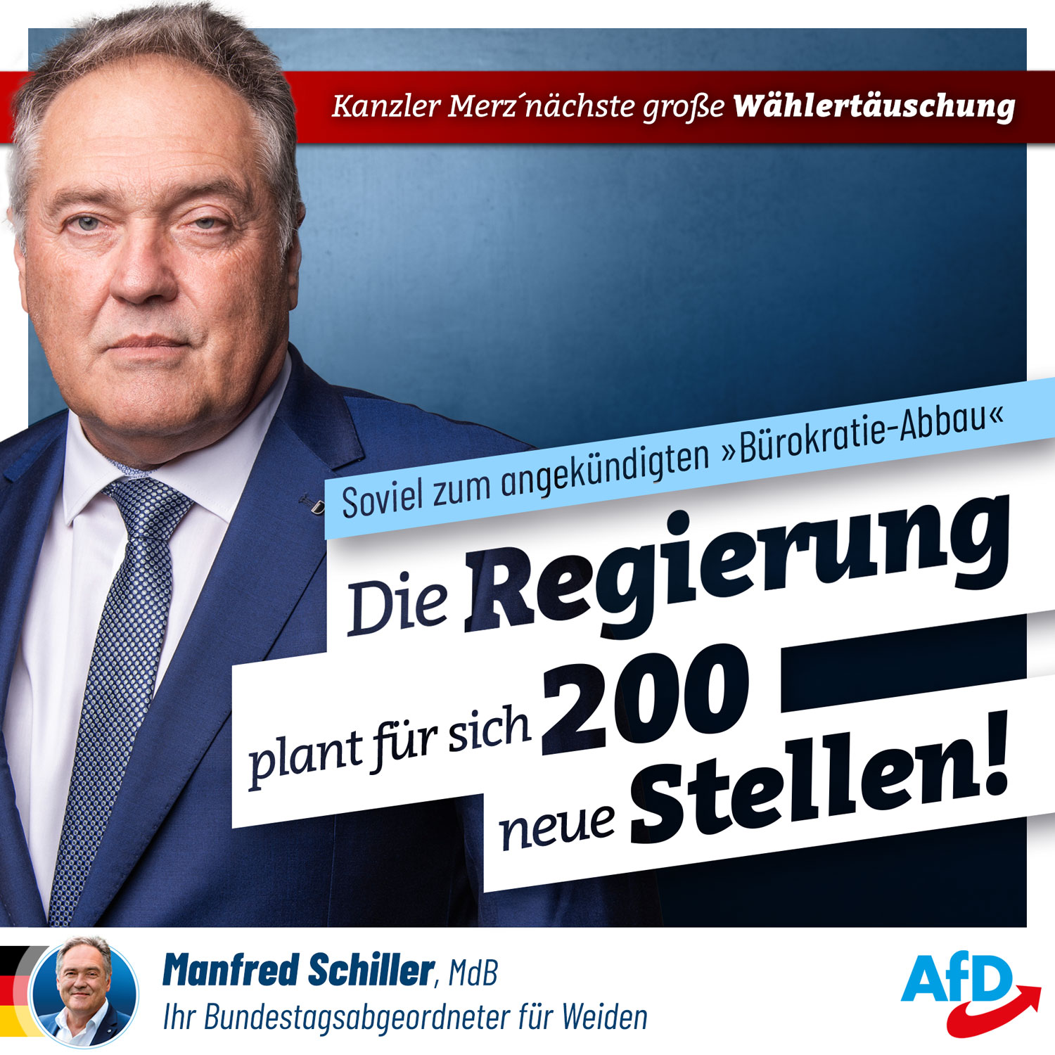 Regierung will sich 200 neue Stellen genehmigen lassen!
