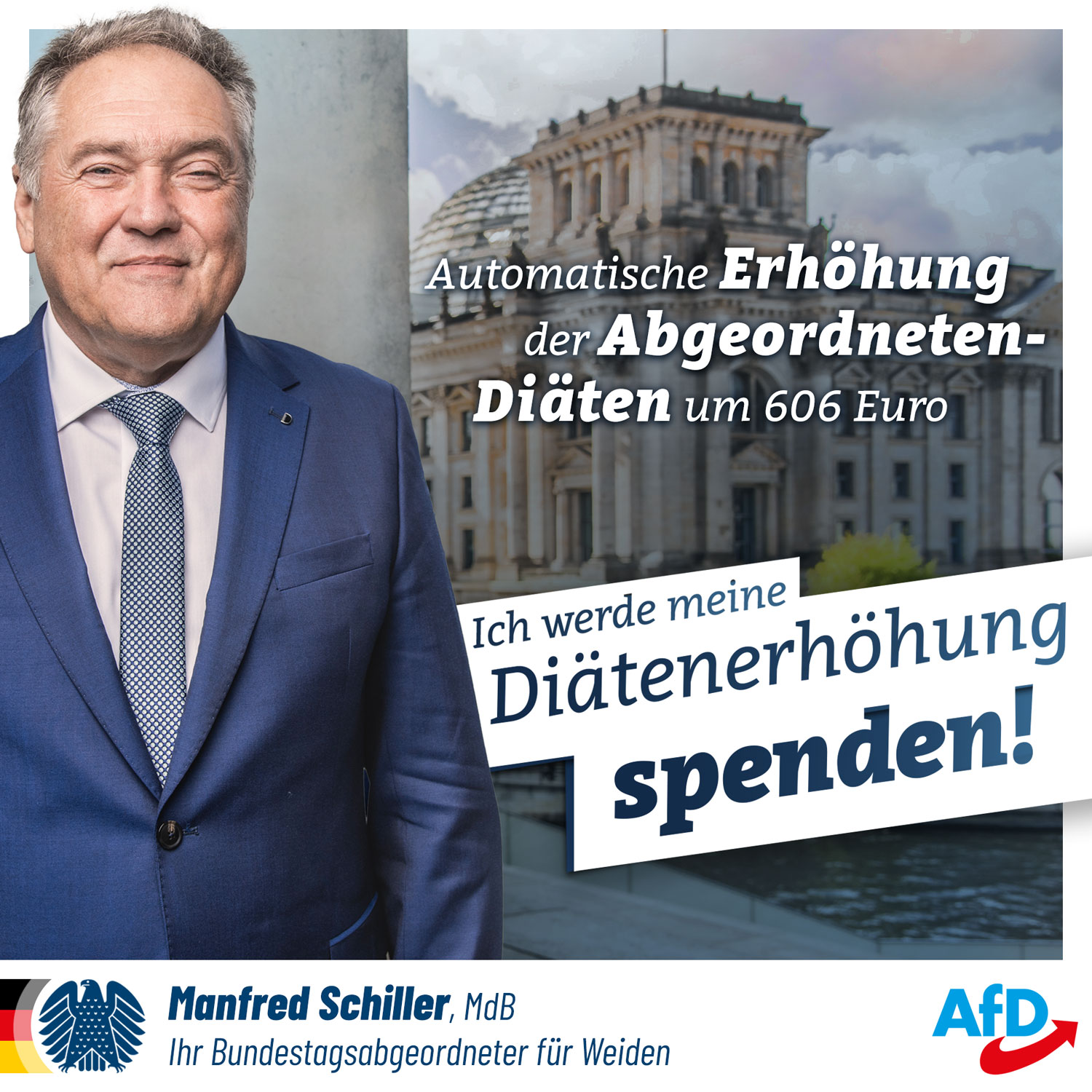 Die AfD leht die automatische Diätenerhöhung ab!