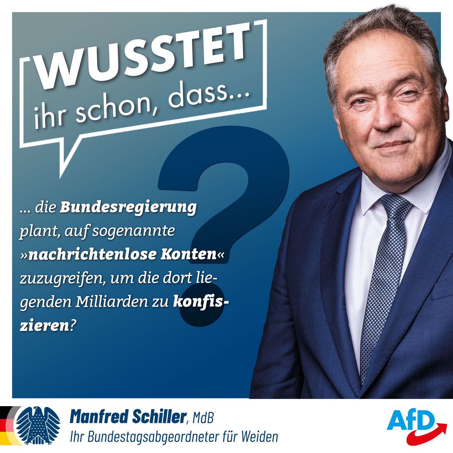 Wusstet ihr, dass die Regierung vergessene Konten konfiszieren will?