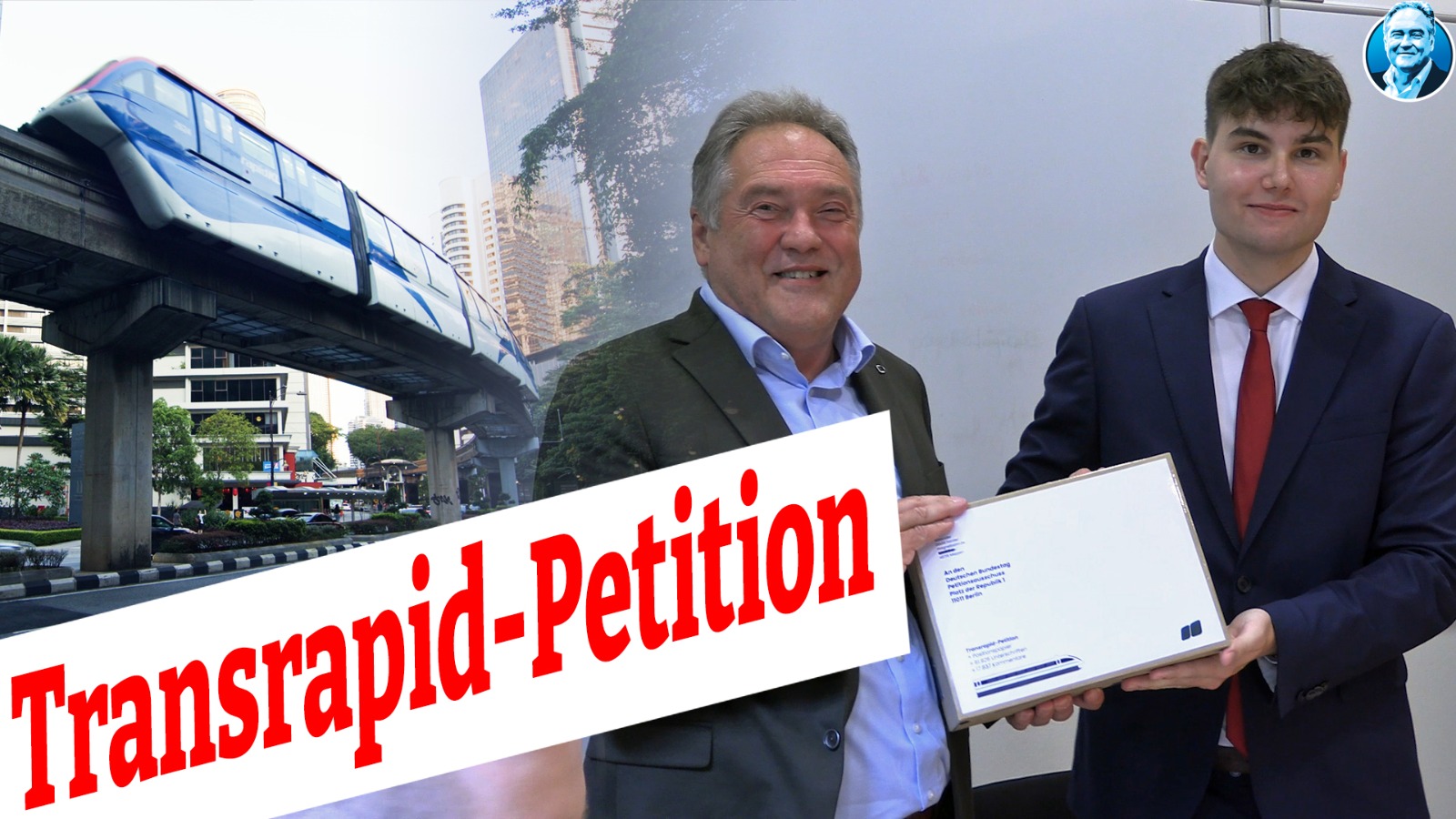 Übergabe der Transrapid-Petition