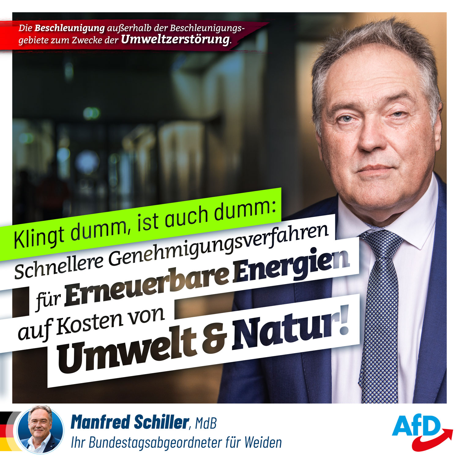 Erneuerbare Energien gehen häufig auf Kosten von Umwelt und Natur!