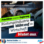 Das Klimamonster verschont niemanden - außer die Rüstungsindustrie