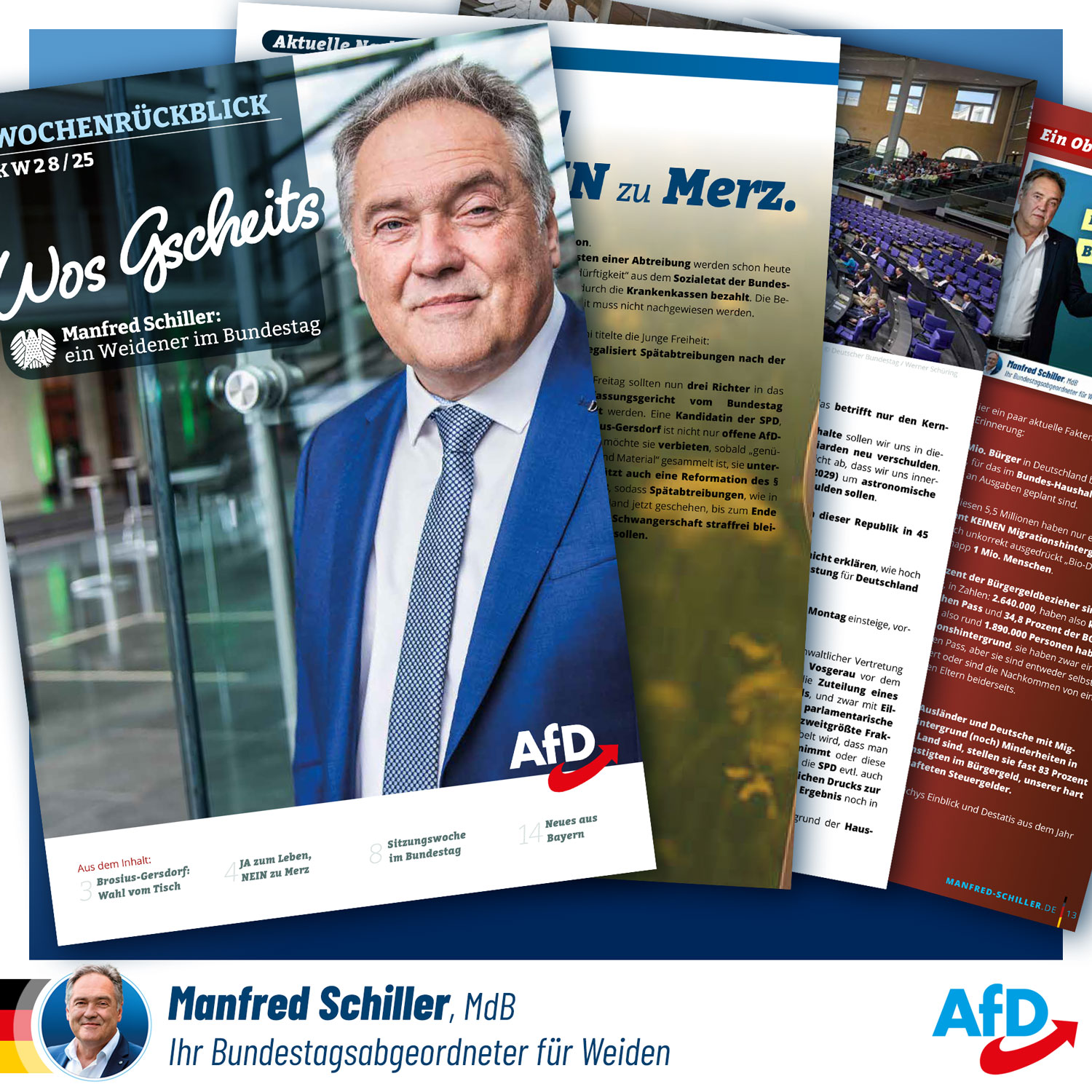 Wos Gscheits Abgeordnetenmagazin Ausgabe 28/25