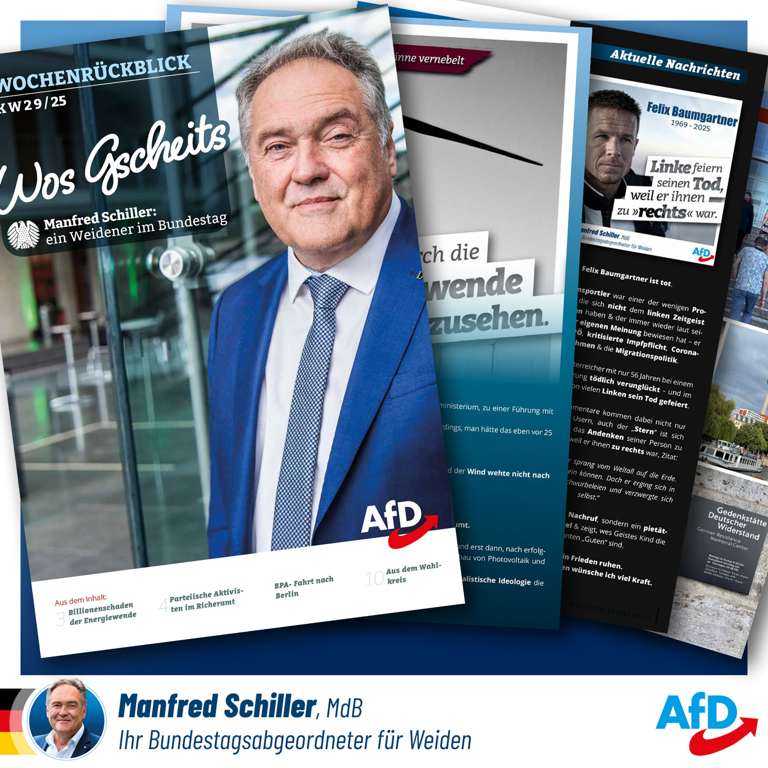 Wos Gscheits Abgeordnetenmagazin von Manfred Schiller MdB