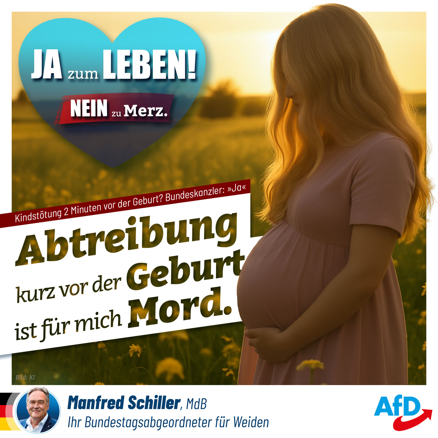 Ja zum Leben! Keine Abtreibung kurz vor der Geburt!