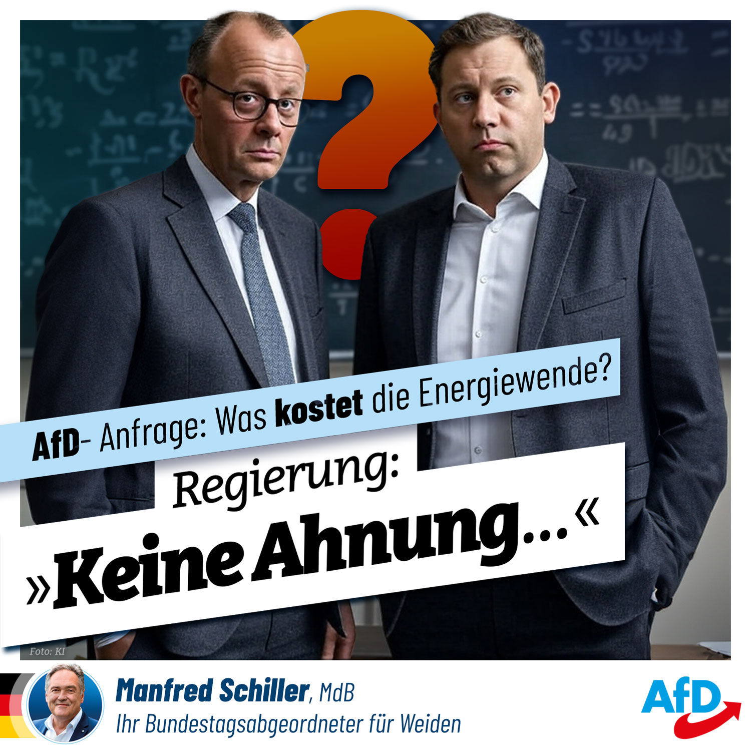 Was kostet die Energiewende? Regierung hat keine Ahnung!