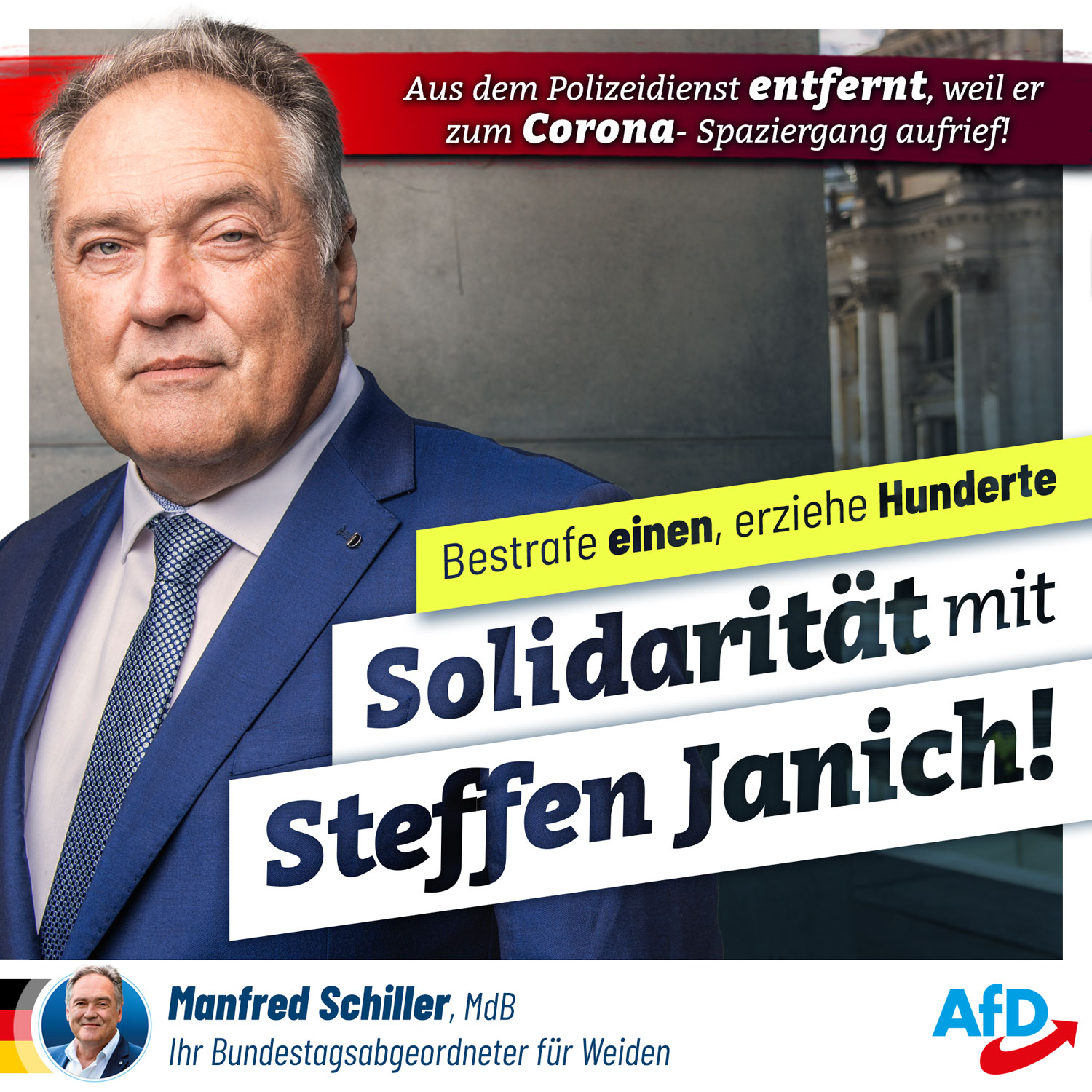 Solidarität mit Steffen Janich!