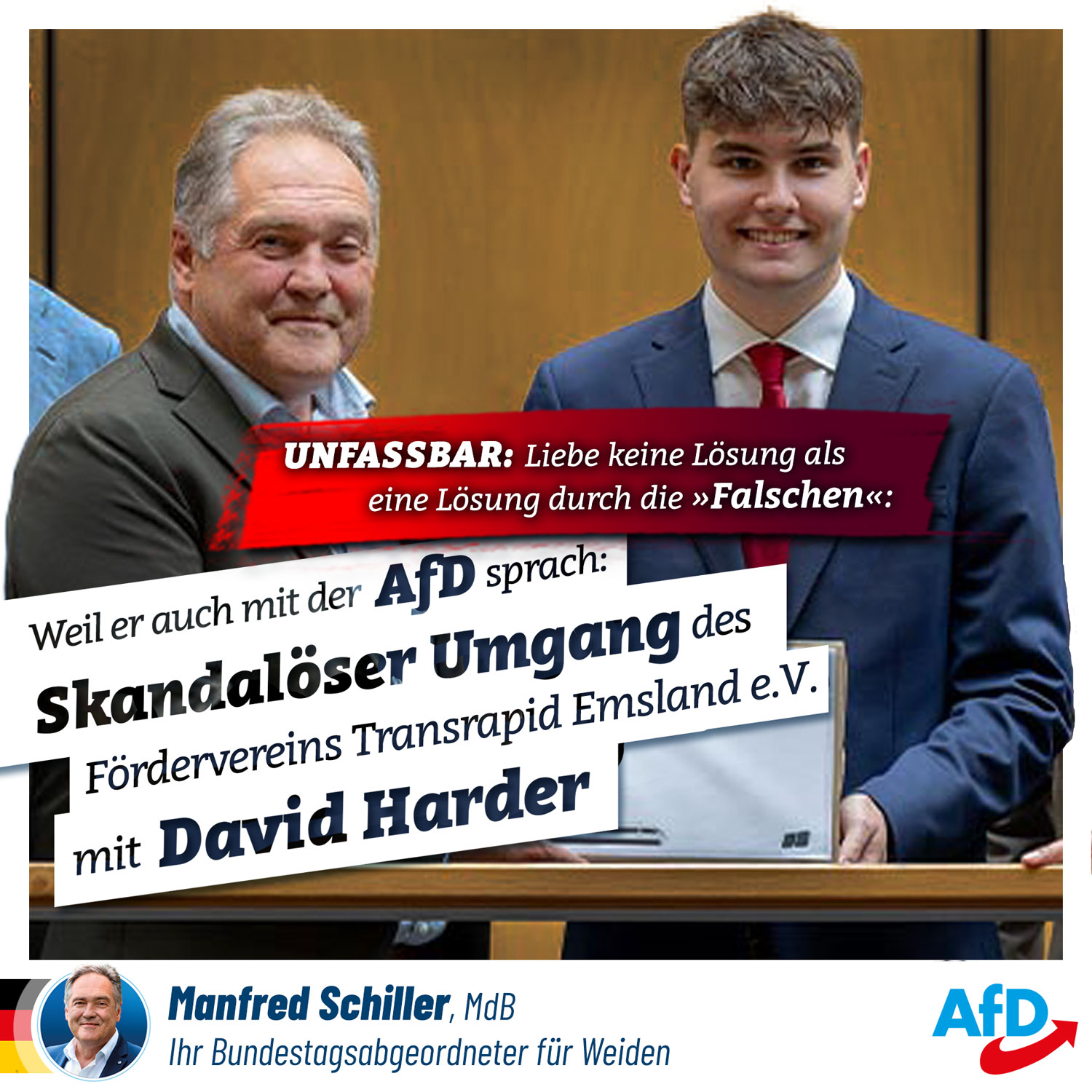 Skandalöser Umgang mit David Harder nach Petitionsübergabe