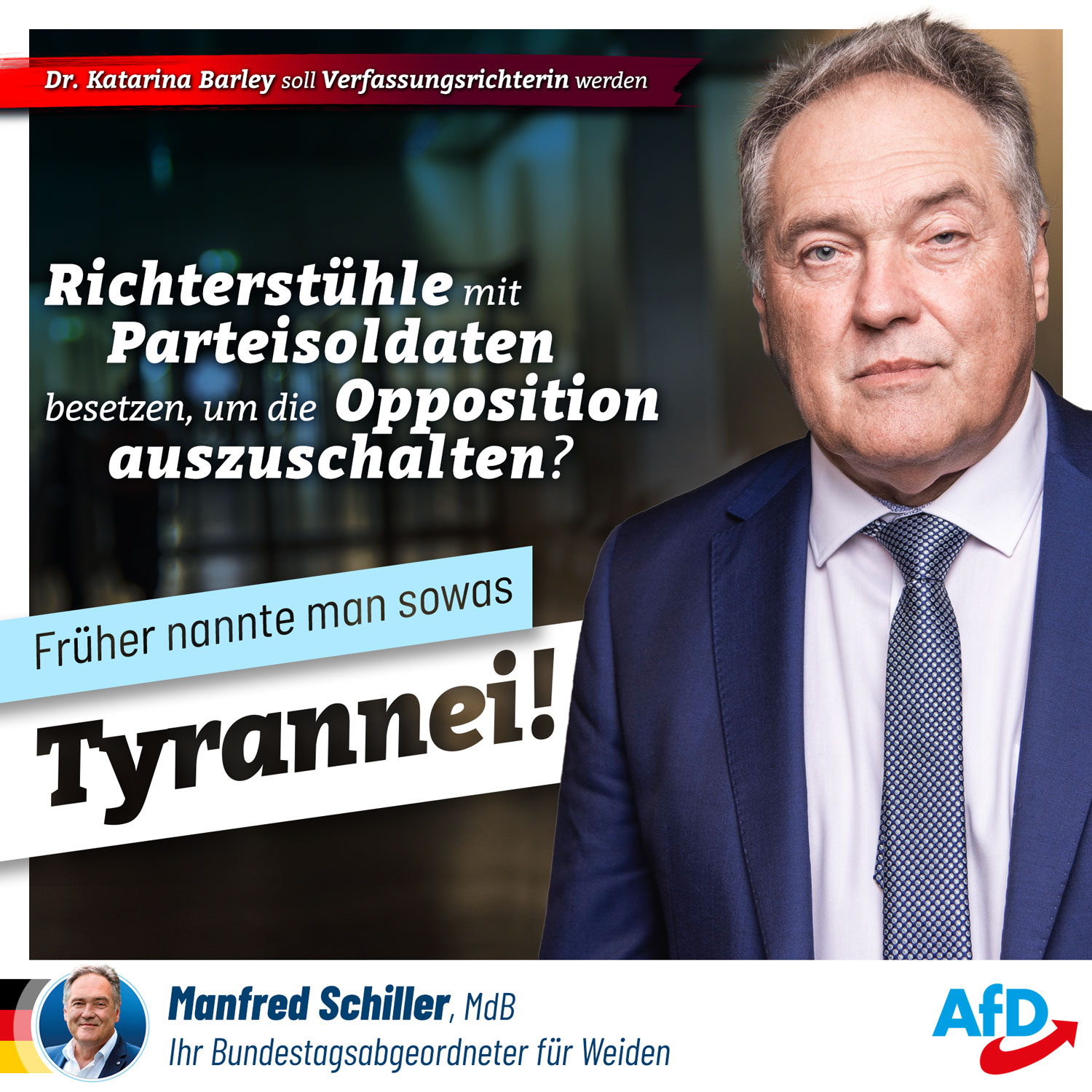 Richterstühle mit Parteisoldaten besetzen, um die Opposition auszuschalten?