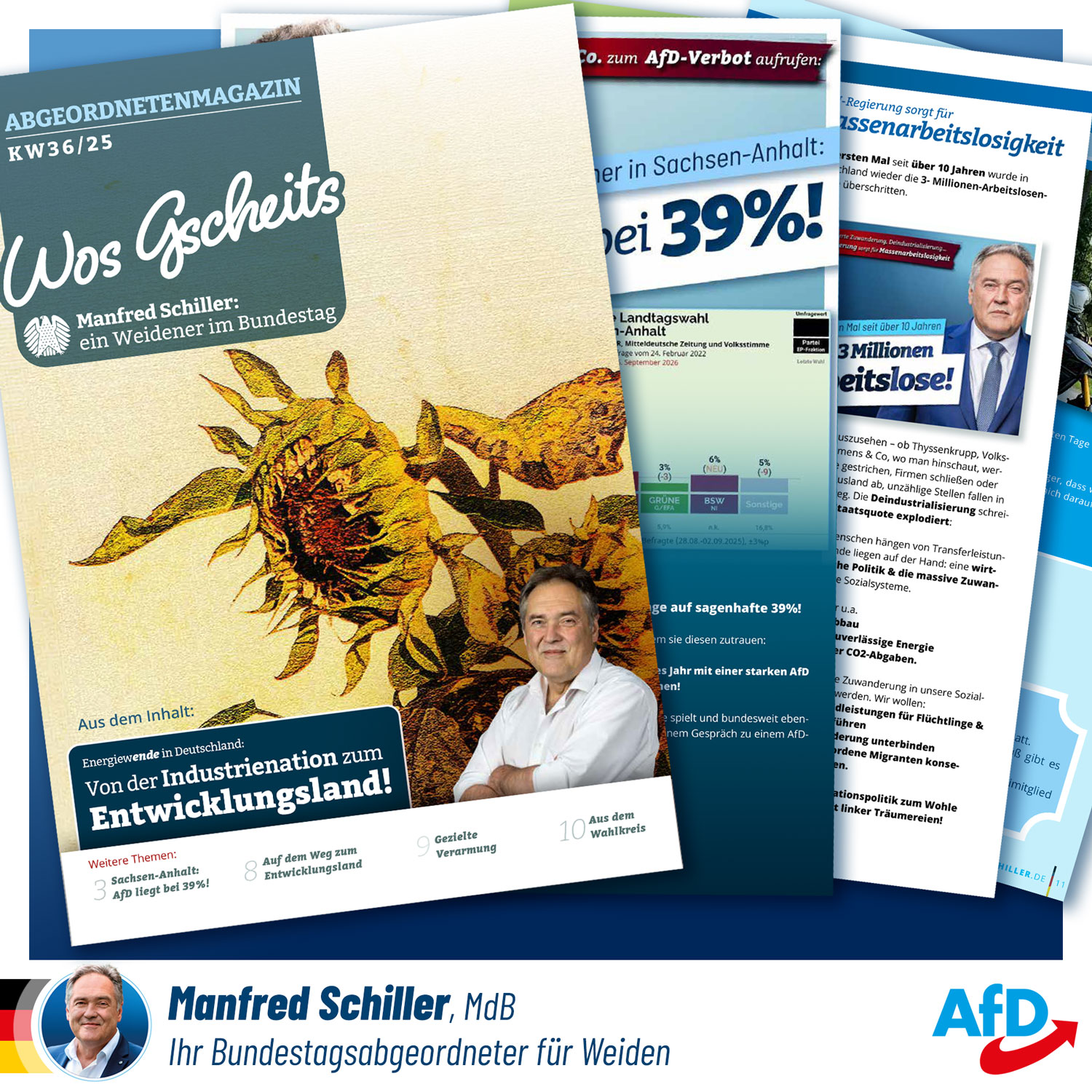 Wos Gscheits Abgeordnetenmagazin von Manfred Schiller MdB