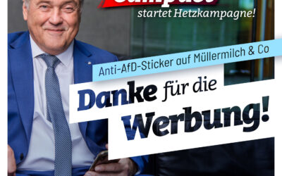 Danke für die AfD-Werbung!