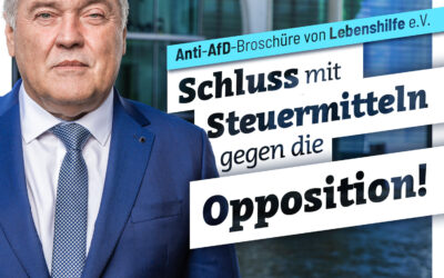 Steuermittel gegen die Opposition