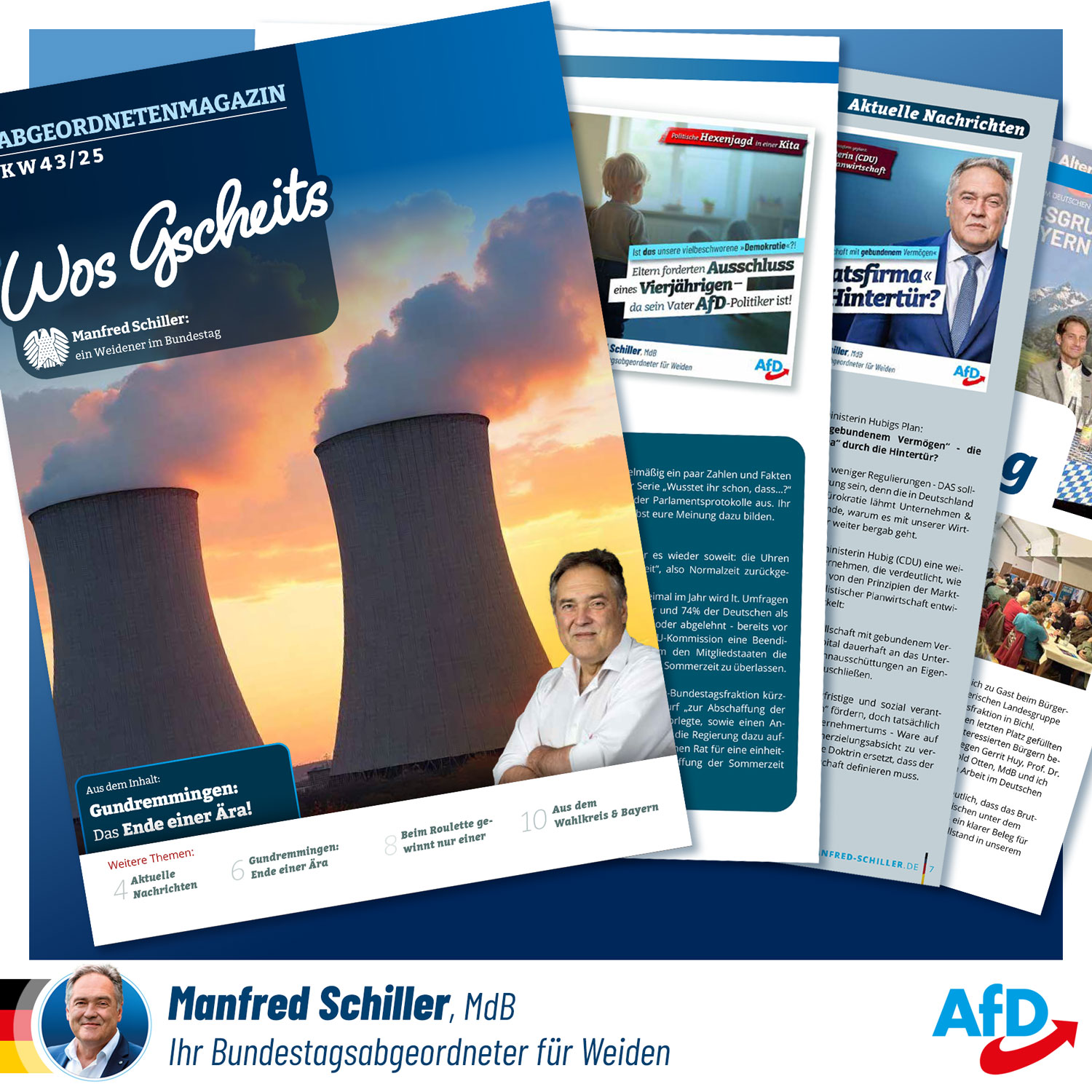 Wos Gscheits Abgeordnetenmagazazin von Manfred Schiller MdB