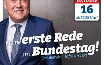 Meine erste Rede im Bundestag!