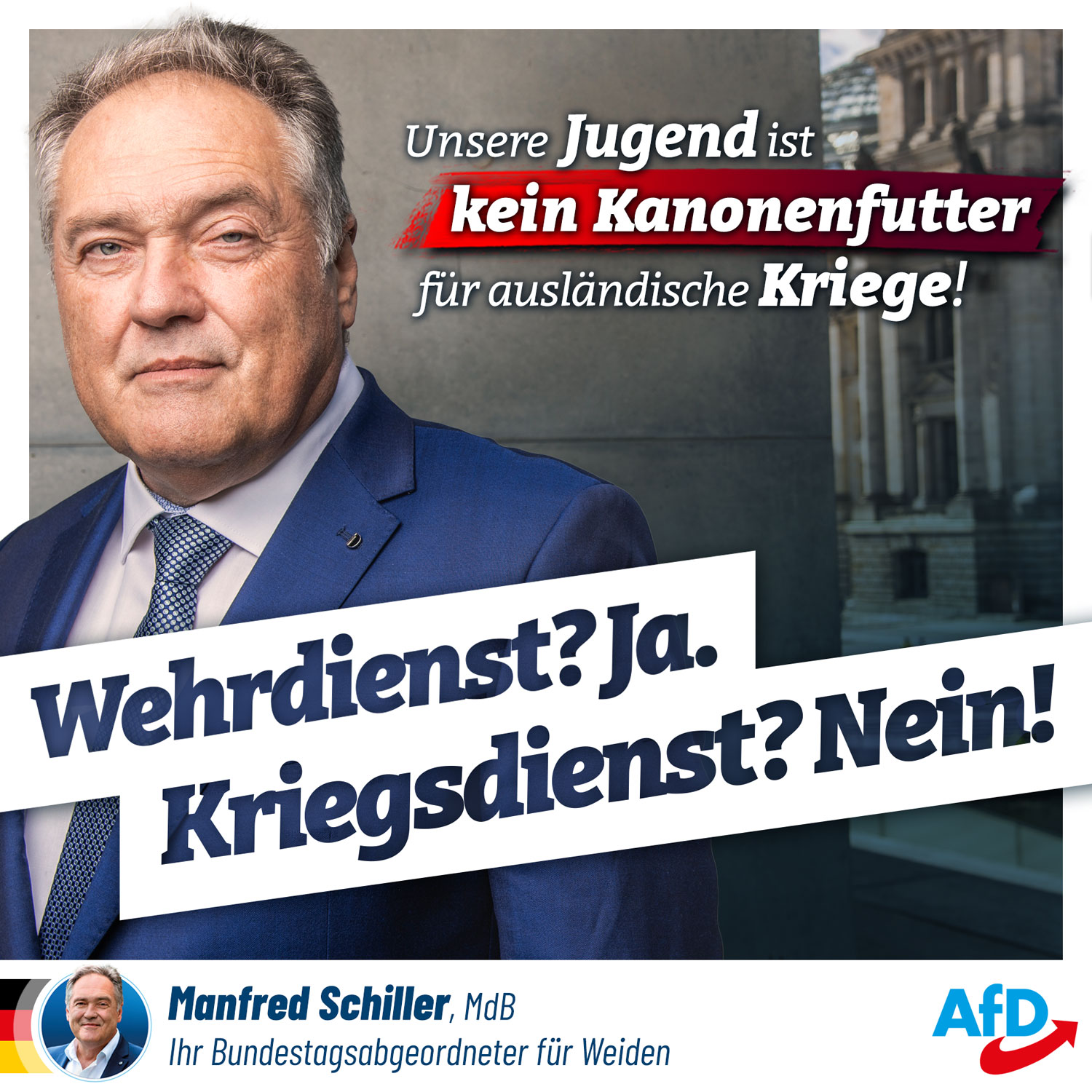 Keine Wehrpflicht für fremde Interessen!