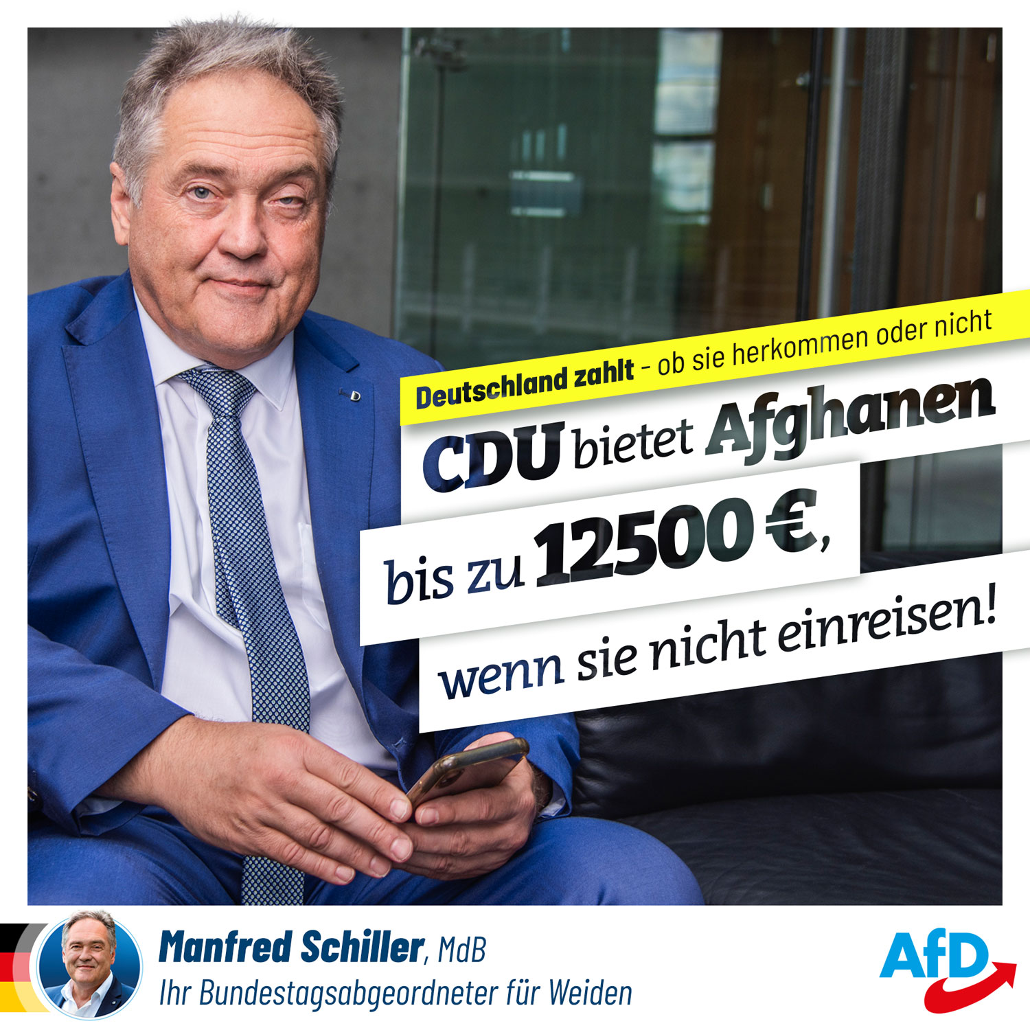 12000 Euro für Afghanen – wenn sie nicht einreisen! 12000 Euro für Afghanen - wenn sie nicht einreisen!
