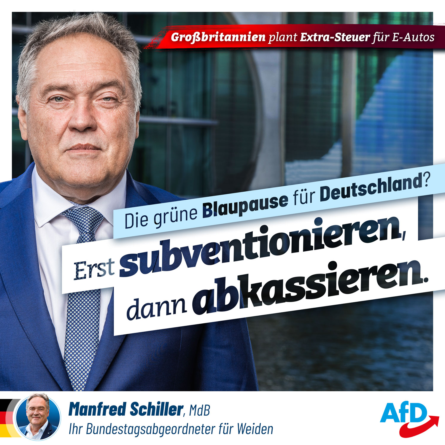 Extra-Steuer für E-Aitos: Erst subventionieren, dann abkassieren! Extra-Steuer für E-Aitos: Erst subventionieren, dann abkassieren!