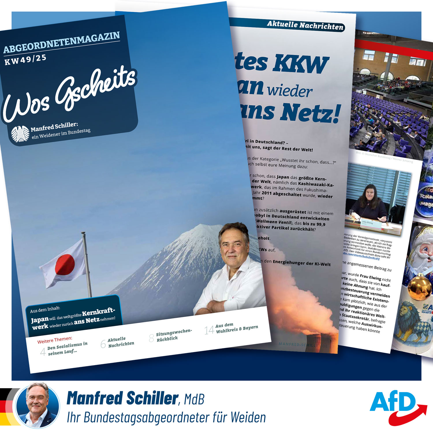 Wos Gscheits Abgeordnetenmagazin von Manfred Schiller MdB Wos Gscheits Abgeordnetenmagazin von Manfred Schiller MdB