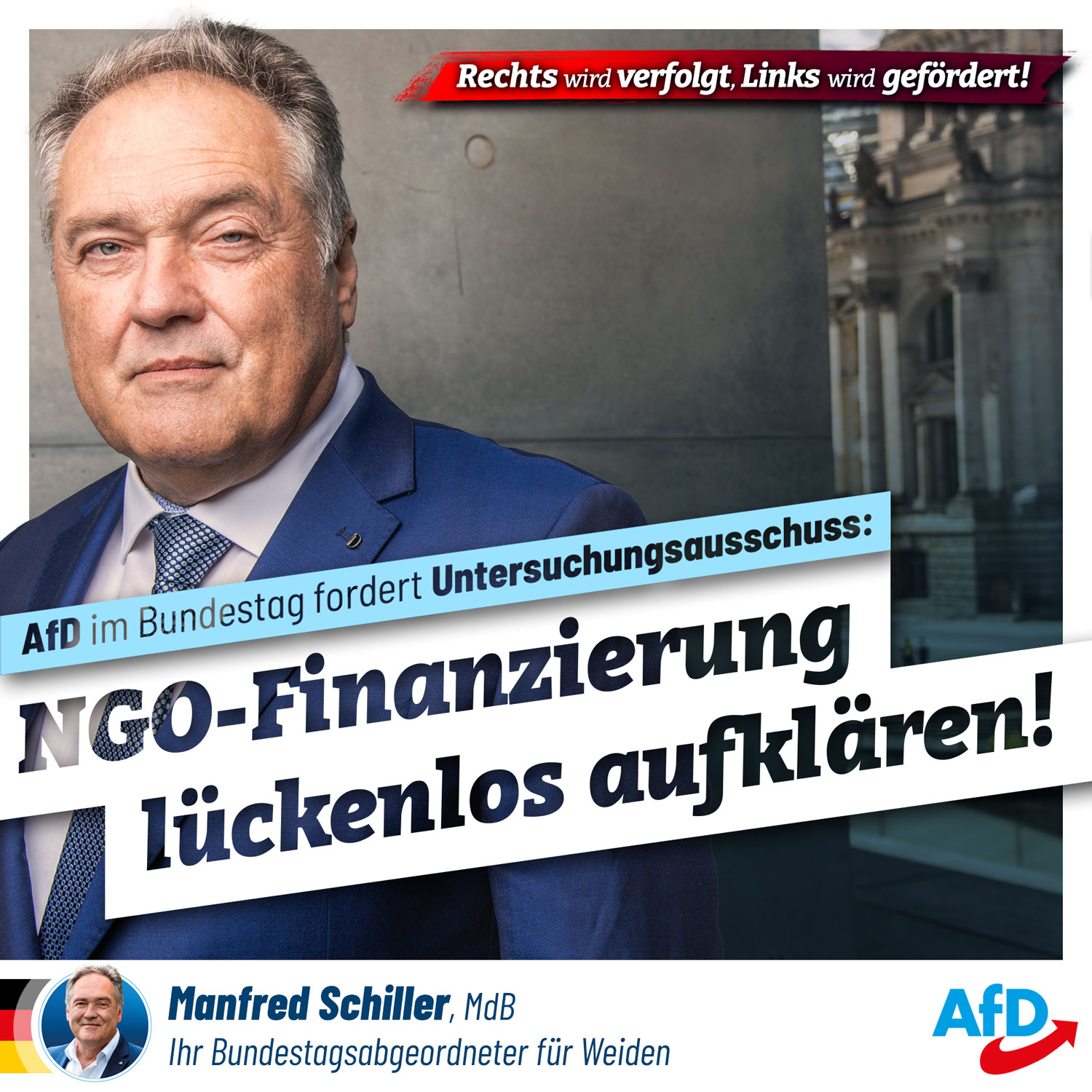 NGO-Finanzierung lückenlos aufklären!