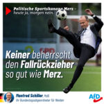 Keiner beherrscht den Fallrückzieher so gut wie Merz