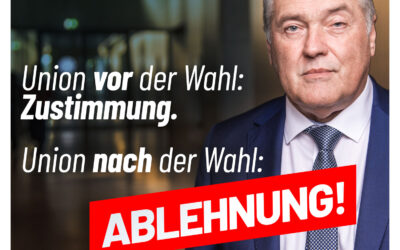 Union vor der Wahl: Zustimmung – danach: Ablehnung