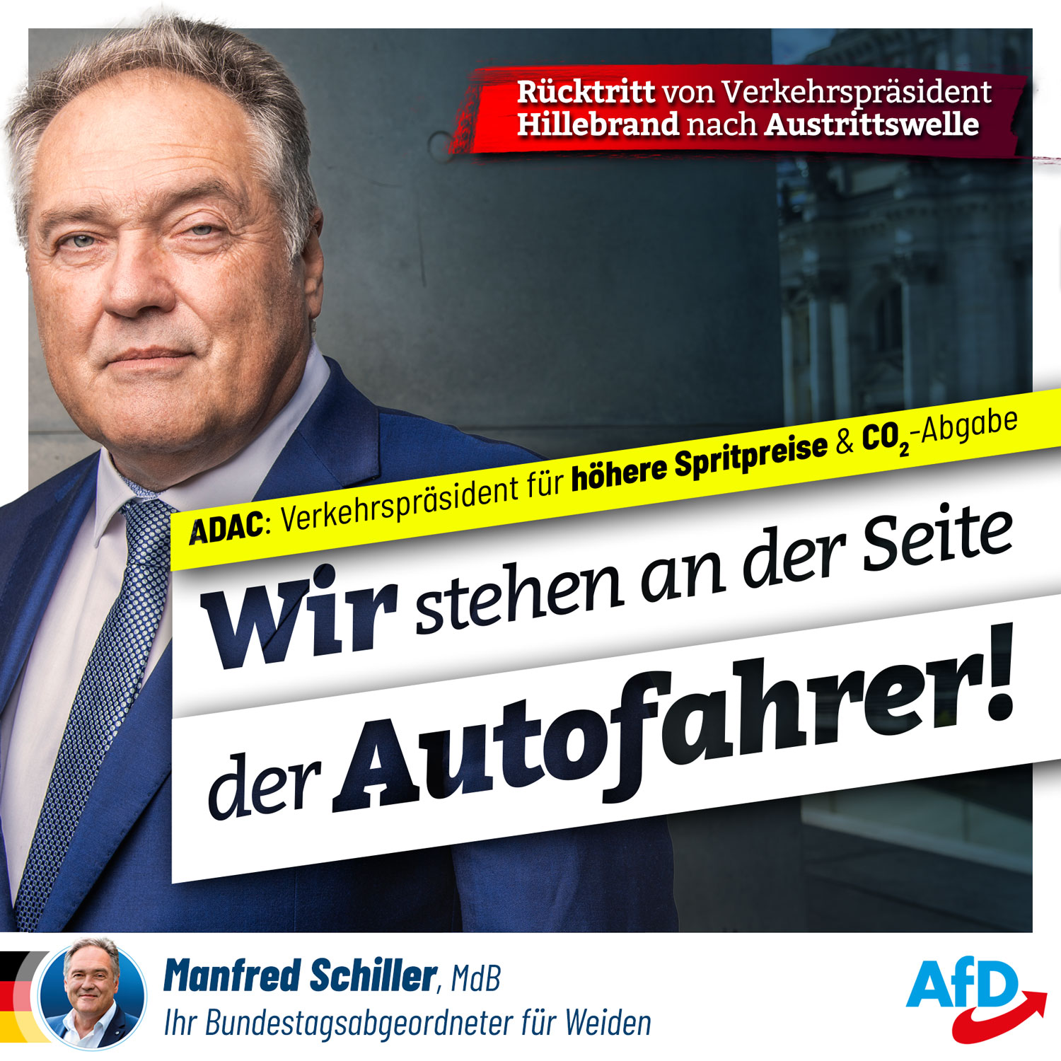 Wir stehen an der Seite der Autofahrer! Wir stehen an der Seite der Autofahrer!