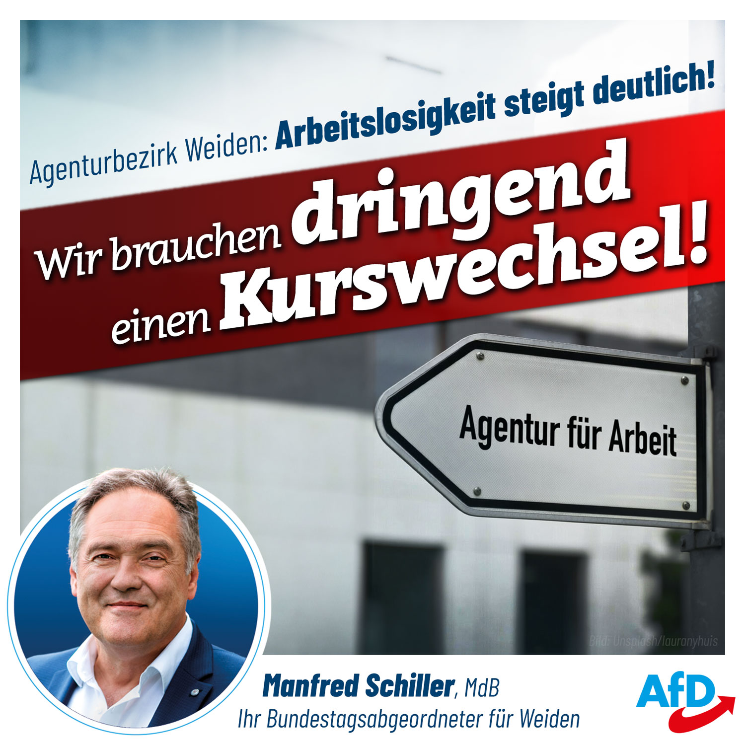 Arbeitslosigkeit in Weiden steigt Arbeitslosigkeit in Weiden steigt
