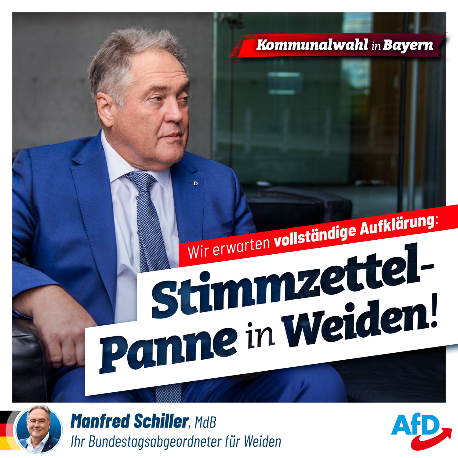 Stimmzettel-Panne in Weiden Stimmzettel-Panne in Weiden