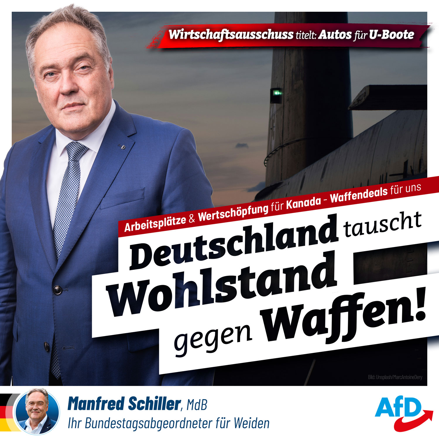 Deutschland tauscht Wohlstand gegen Waffen Deutschland tauscht Wohlstand gegen Waffen