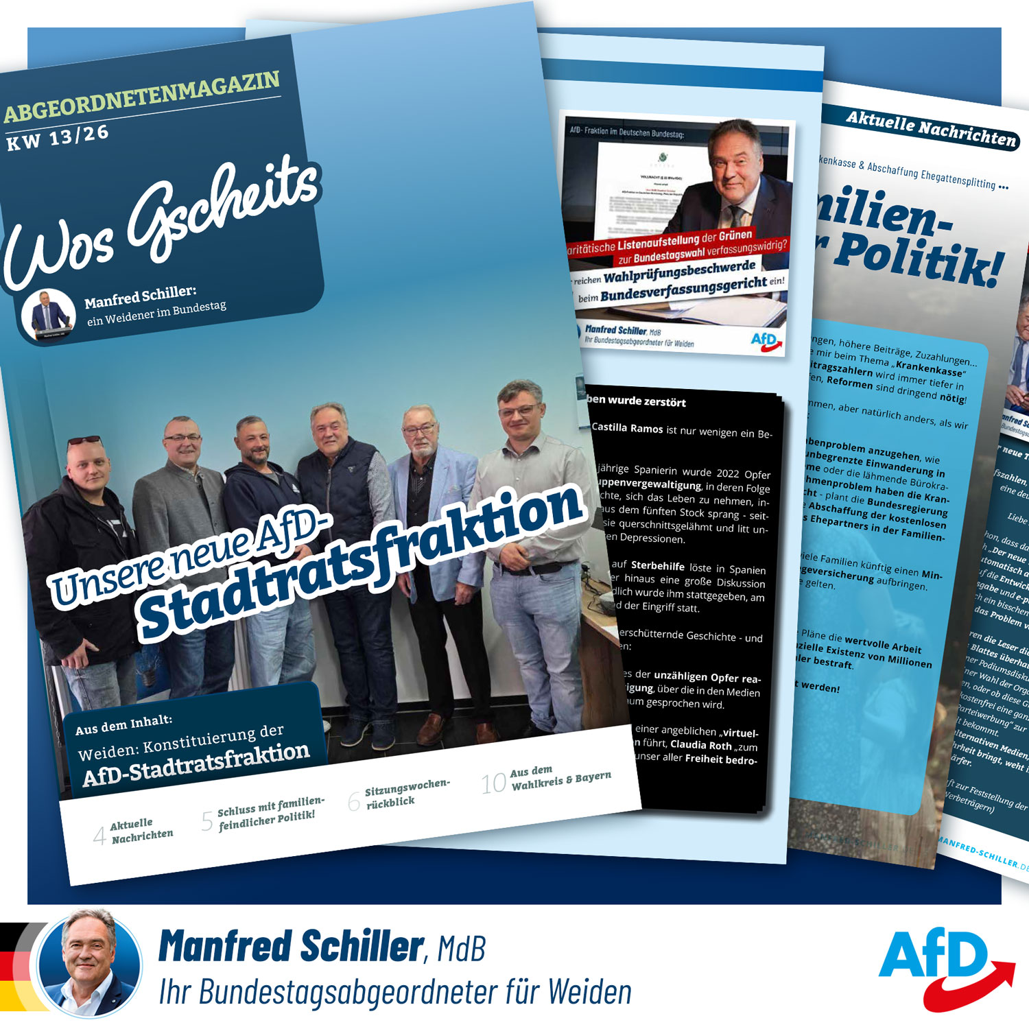 Wos Gscheits – Abgeordnetenmagazin von Manfred Schiller Wos Gscheits - Abgeordnetenmagazin von Manfred Schiller