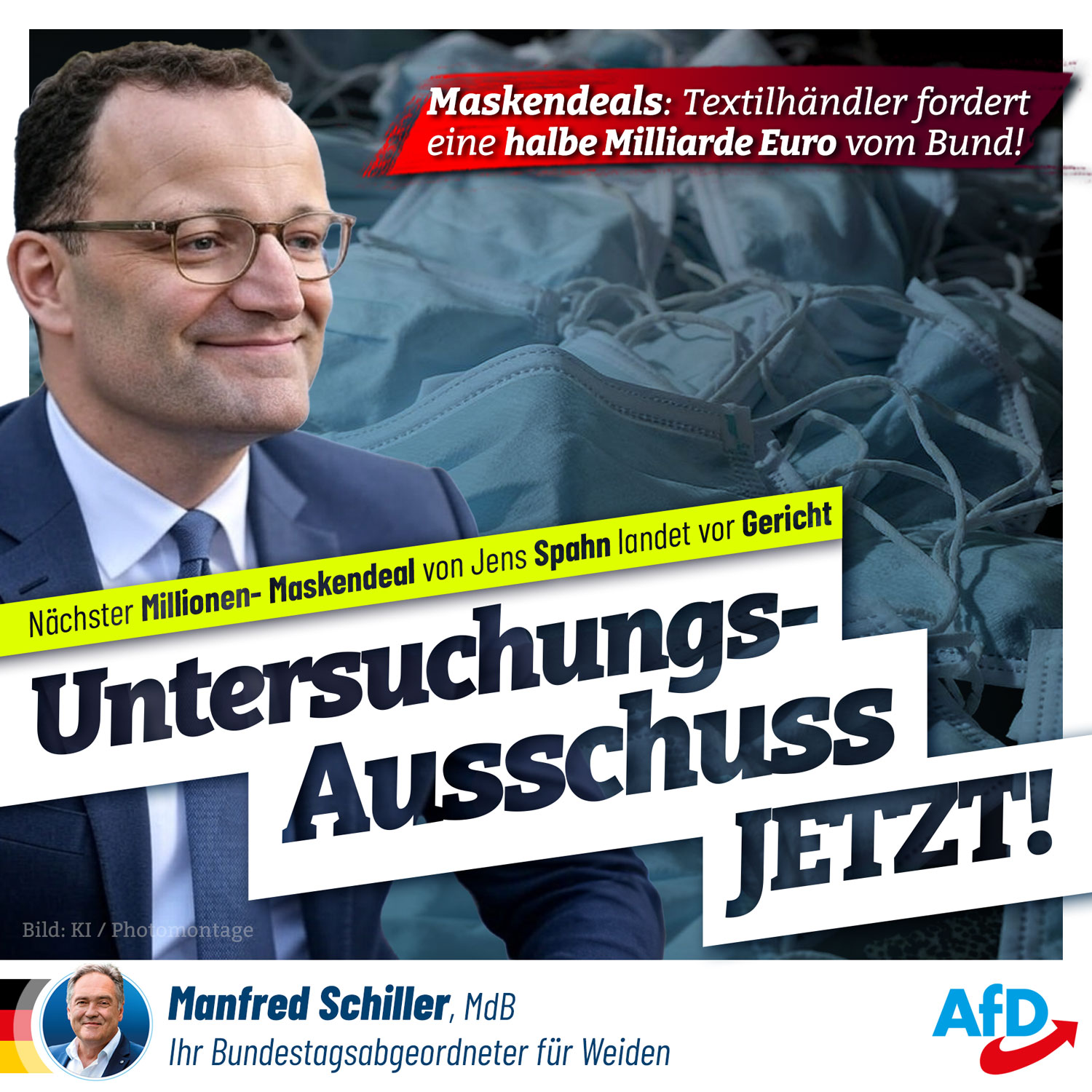 Der nächste Maskendeal? Wir fordern einen Untersuchungsausschuss! Der nächste Maskendeal? Wir fordern einen Untersuchungsausschuss!