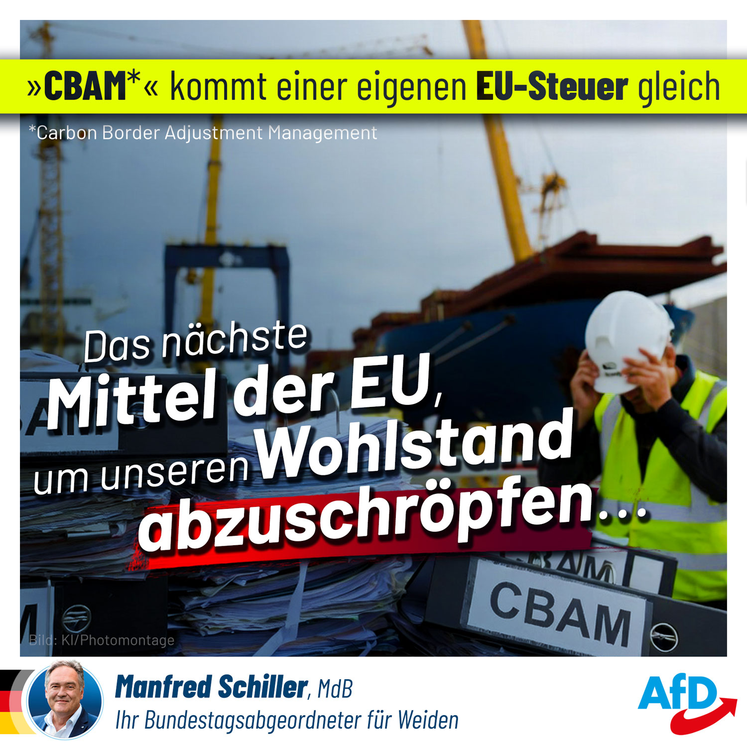 CBAM - die Abwärtsschraube dreht sich weiter
