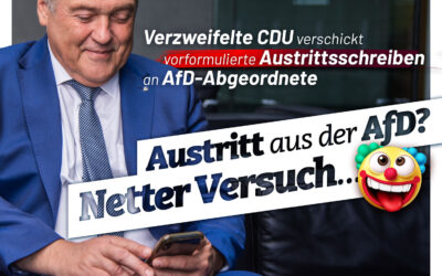 Austritt aus der AfD? Netter Versuch…