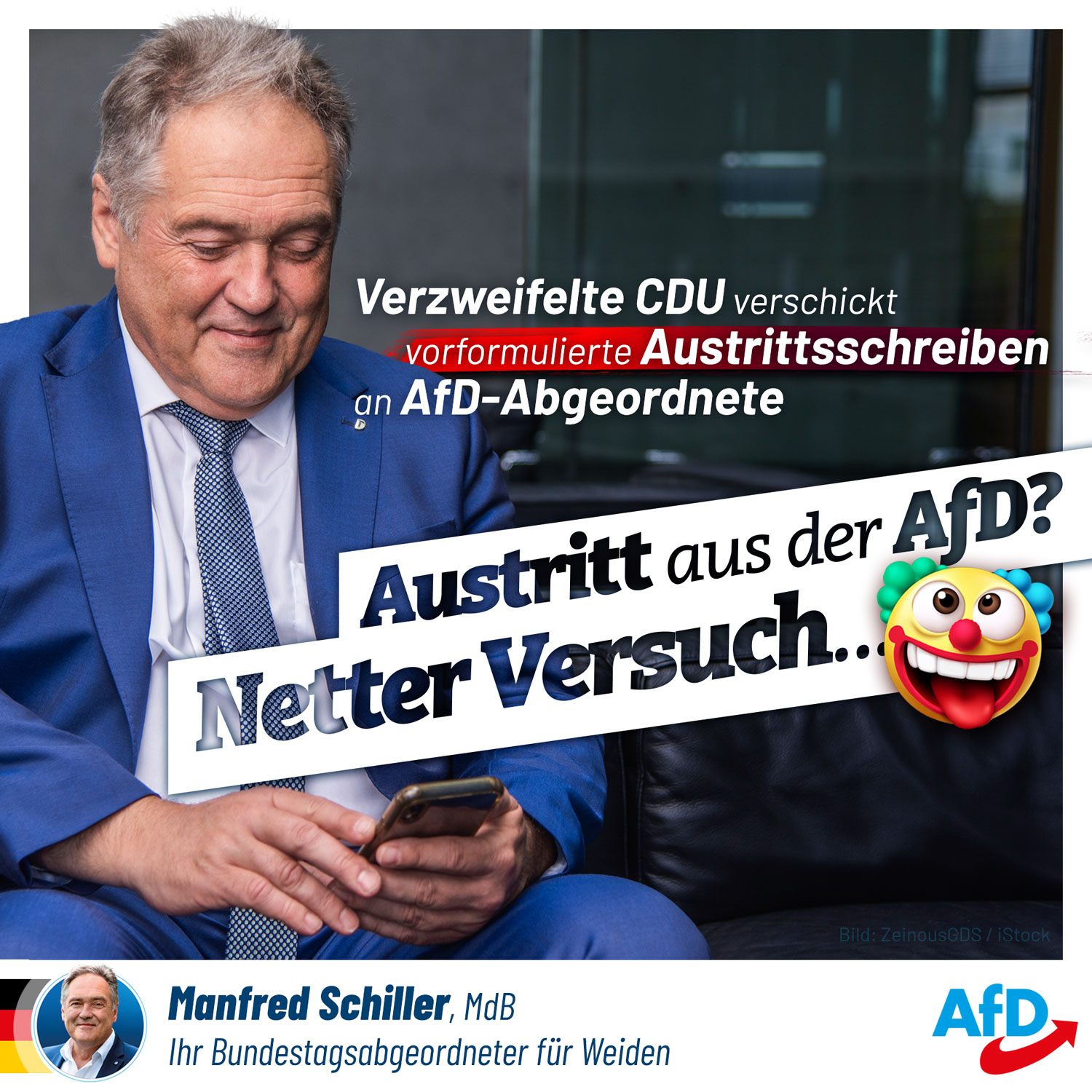 Austritt aus der AfD? Netter Versuch...