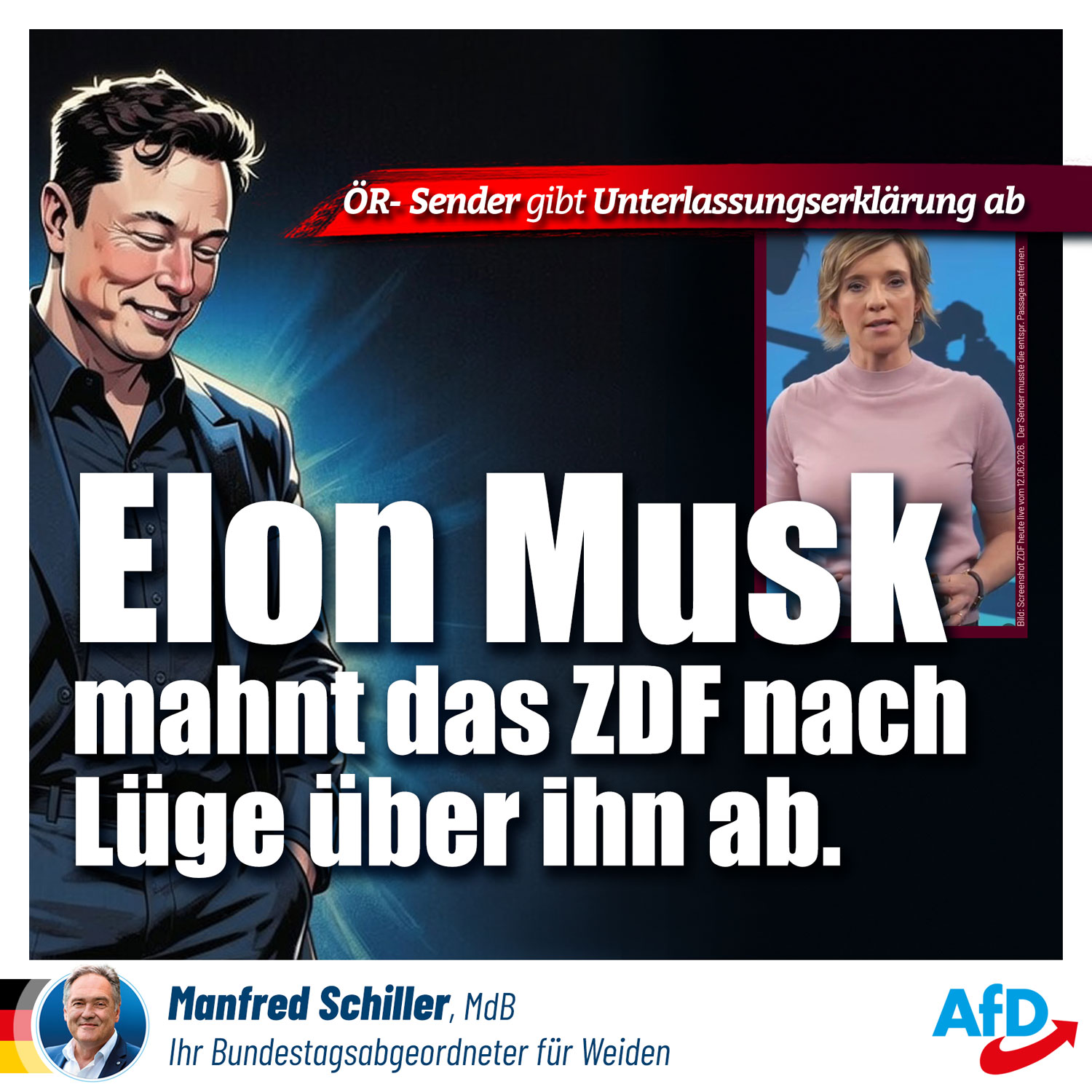 Elon Musk mahnt das ZDF nach Lüge über ihn ab Elon Musk mahnt das ZDF nach Lüge über ihn ab